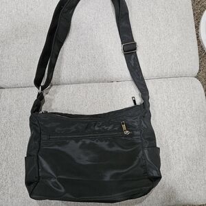 Sleek Black Shoulder Bag